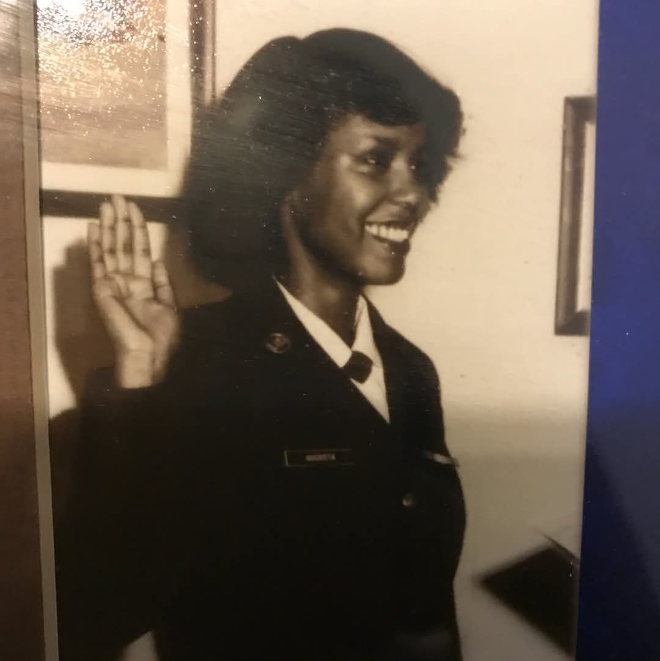 Old photograph of Dr. Chrystal Daughery
